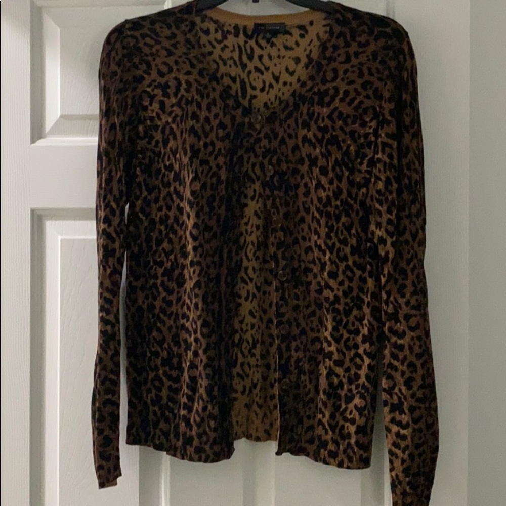 Leopard print cardigan